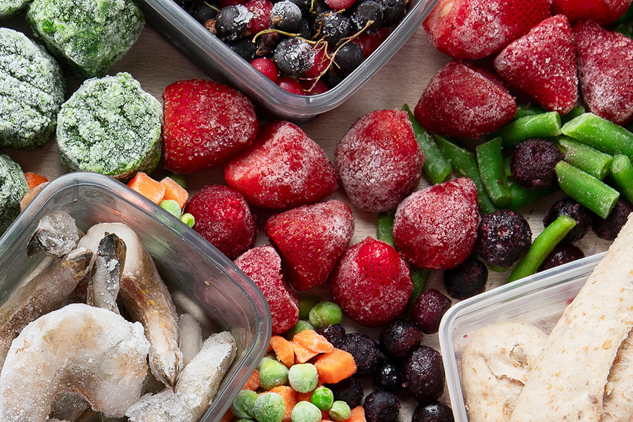 المواد الغذائية المجمدة